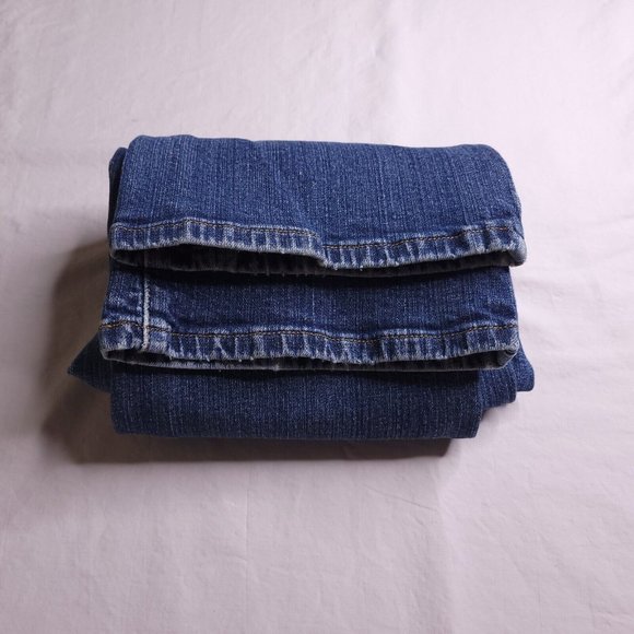 Levi's 515 Bootcut Jeans Size 12 Mid Rise Medium Wash Stretch Embellished Womens - Picture 6 of 9